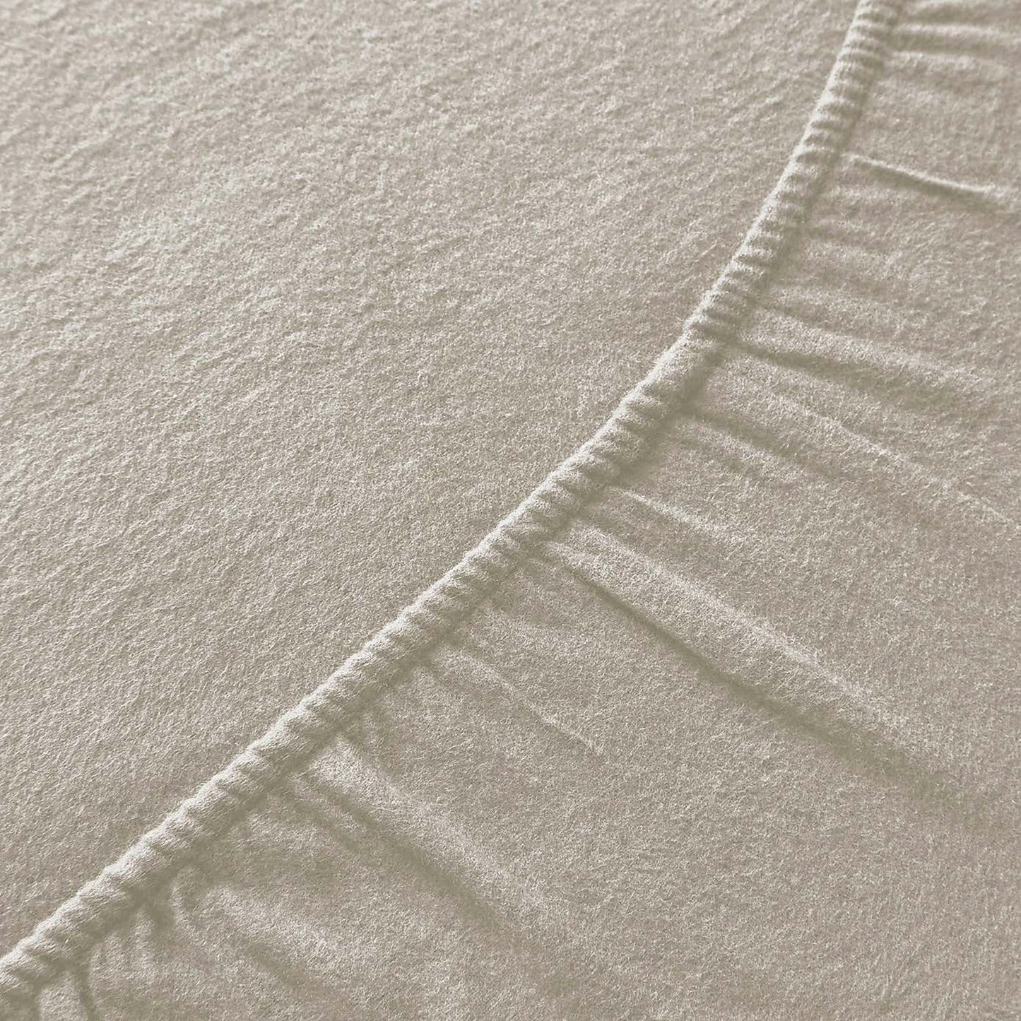 Brushed Cotton Fitted Sheet – Relaxed Everyday Comfort - Natural