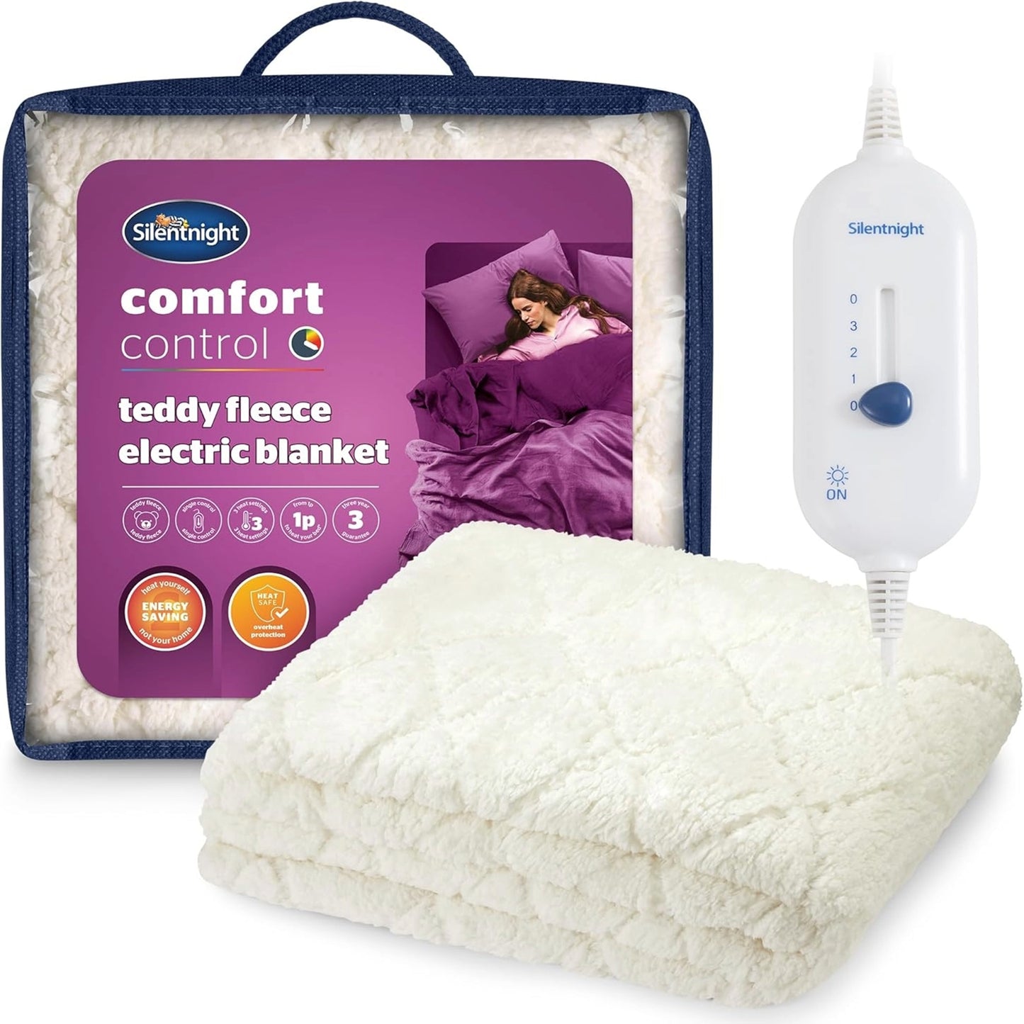 Silentnight Teddy Fleece Electric Underblanket – Double