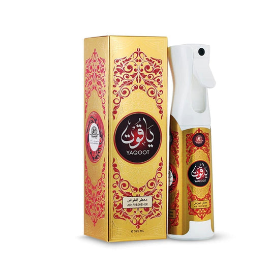 HAMIDI Yaqoot Air Freshener 320ml – Rose, Lavender & Amber Room Spray