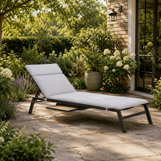 John Lewis Outdoor Sun Lounger – Grey Relaxation Chair