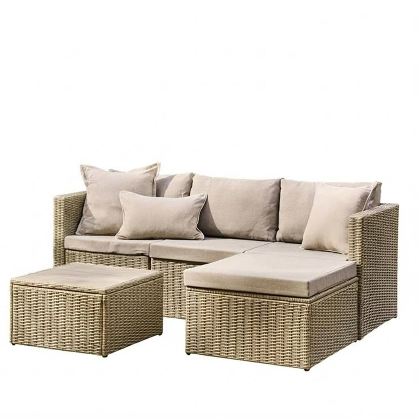 Laura James Weston Rattan Corner Sofa Set – Relaxed Outdoor Living