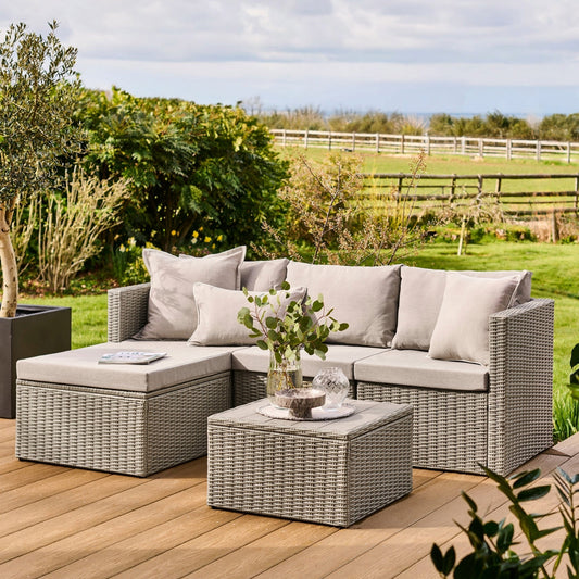 Laura James Weston Rattan Corner Sofa Set – Relaxed Outdoor Living
