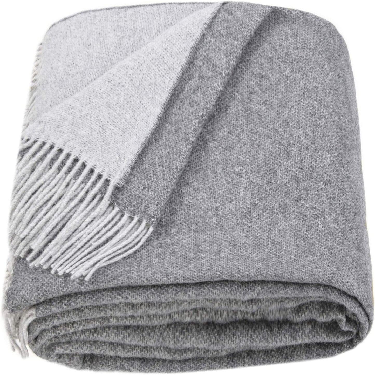 LYHome Merino Wool Throw – Warm Natural Comfort