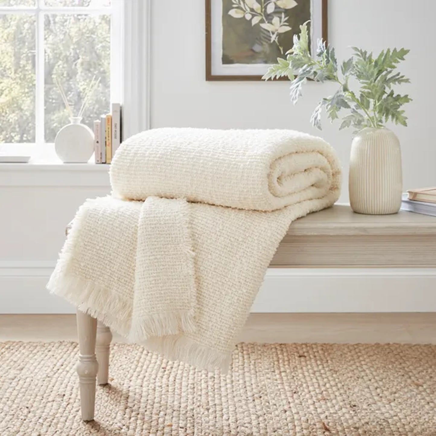 Kibworth Luxury Bouclé Throw – Cocooning Textured Comfort