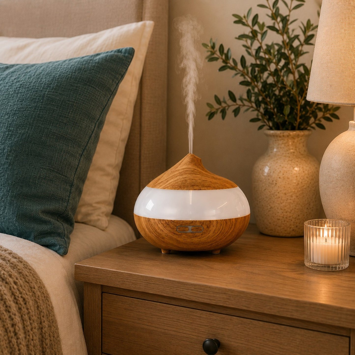 Dr. Botanicals Wooden Aroma Diffuser Clear Panel