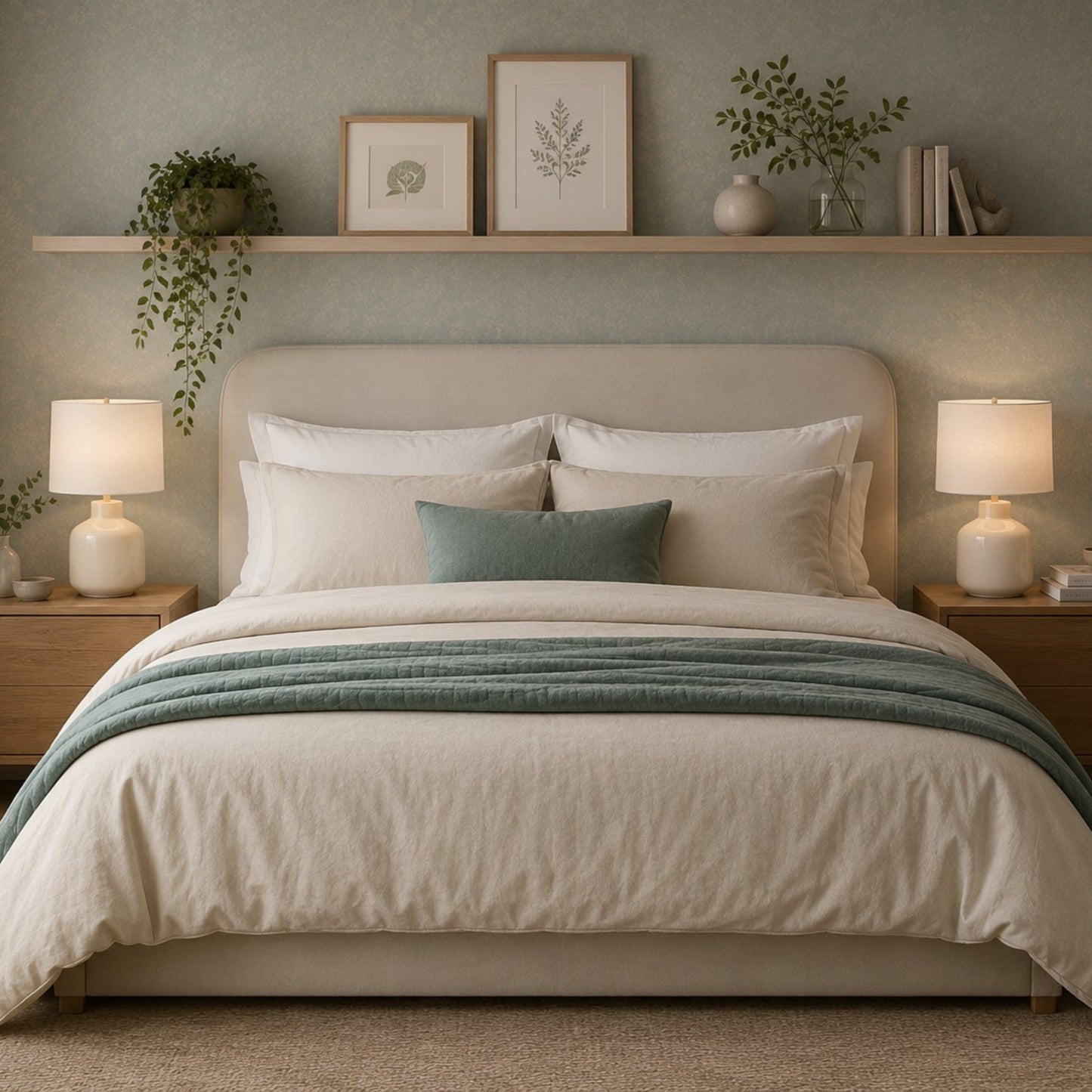 Ceramic Bedside Lamp – Soft Evening Glow