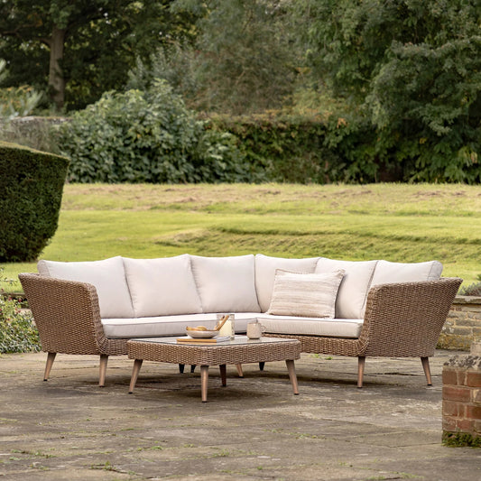 MFI Danbury Wicker Corner Lounge Set – Natural Outdoor Living