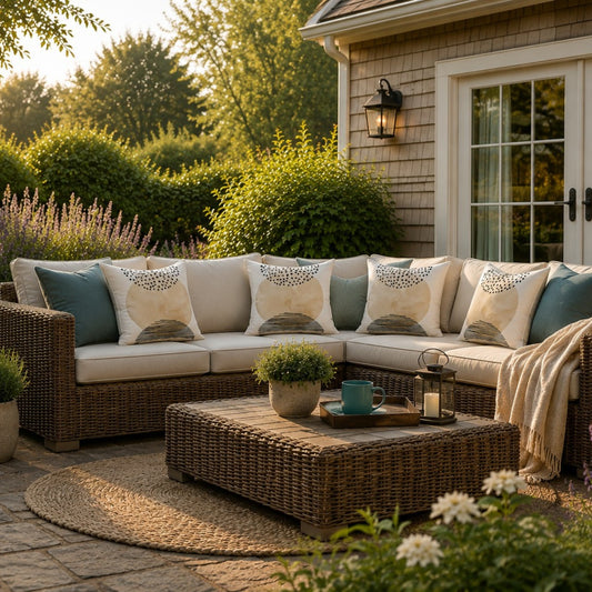 ICON Indoor & Outdoor Neutral Cushion Set – Relaxed Comfort for Outdoor Spaces