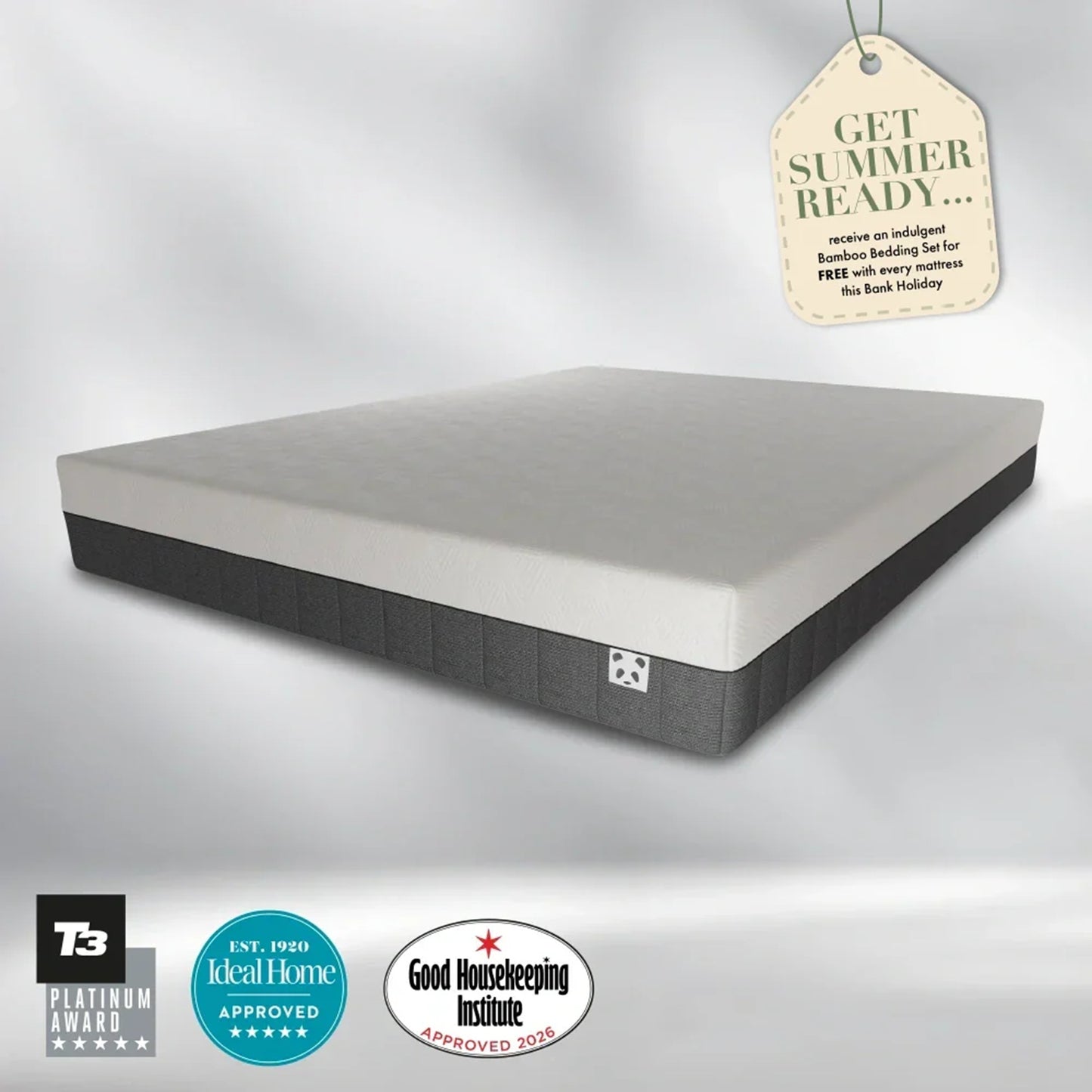 Panda Hybrid Bamboo Mattress – Breathable Natural Comfort & Support