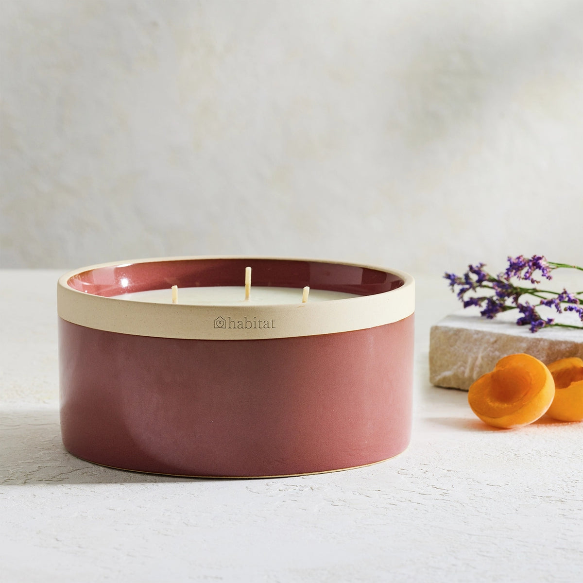 Habitat Patchouli & Plum Multiwick Candle – Warm Evening Glow for Relaxed Spaces
