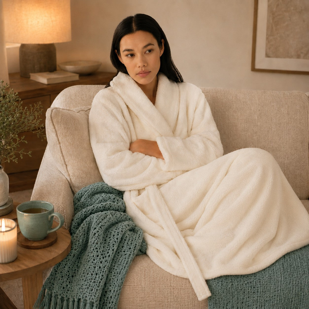 Super Soft Snuggle Robe – Relaxed Morning & Evening Ritual