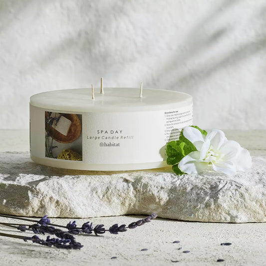 Habitat Spa Day Candle Refill – Fresh Calm Fragrance for Daily Reset