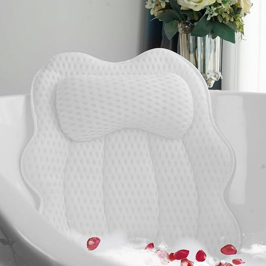 Luxury Spa Bath Pillow – Soft Support Bath Cushion for Relaxing Soaks